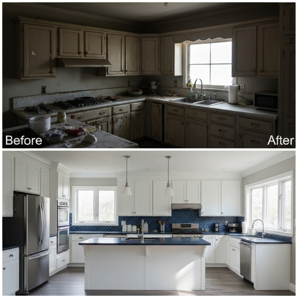 Kitchen interior painting